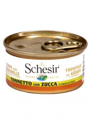 COD.1074530 SCHESIR CAT BRODO TONNO ZUCCA 70g - in esaurim.