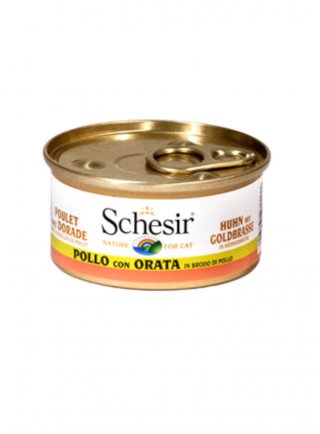 COD.1074544 SCHESIR CAT BRODO POLLO ORATA 70g