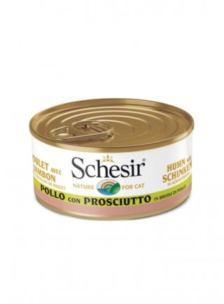 COD.1074546 SCHESIR CAT BRODO POLLO PROSCIUTTO 70g - in esaurim.