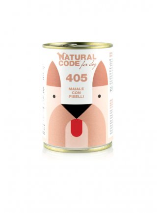 CODE DOG 405 MAIALE E PISELLI Lattina 400g PATE´