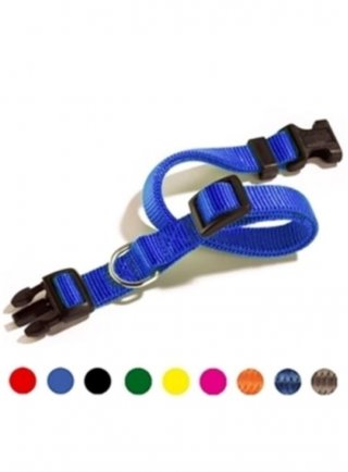 COLLARE SGANCIO BLU SCURO Regolab. lunghezza 40-65 cm mm.25 (F143/09)