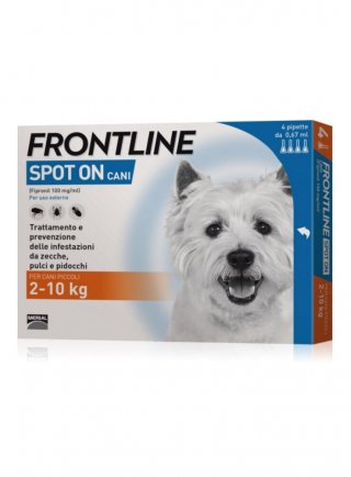 FRONTLINE Spot-On Cani Piccoli Tg.S 2-10Kg 4 pip 0,67 ml