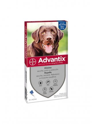 Advantix Spot On per cani 25-40 kg 4 pip. 4,0 ml
