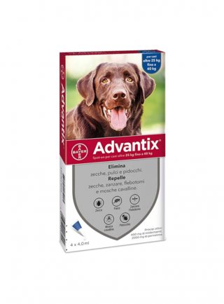 Advantix Spot-on cani Tg.XL 4pip 4,0ml 25-40Kg