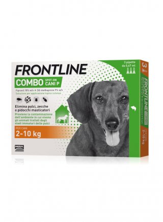 FRONTLINE COMBO Spot-On Cani Piccoli Tg.S 2-10Kg 3pip 0,67 ml