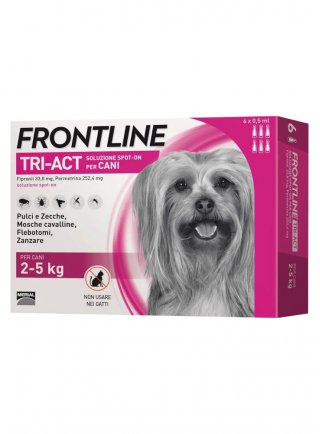 FRONTLINE TRI-ACT Spot-on Cani Molto Piccoli/Toy Tg.XS 2-5Kg 6pip