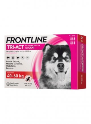 FRONTLINE TRI-ACT Spot-on Cani Molto Grandi Tg.XL 40-60Kg 6pip