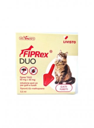 FIPREX DUO GATTI-FURETTI 1pip 50mg+60mg