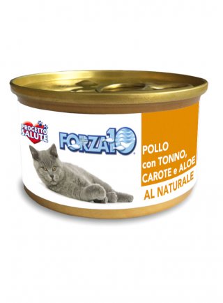 Forza 10 Natural Pollo, Tonno, Carote e Aloe 75g - gatto