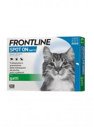 FRONTLINE REGULAR Spot-On Gatti 4pip 0,5 ml - in esaurim. (NEW 30528)
