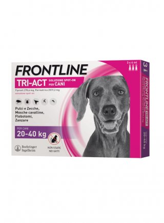 FRONTLINE TRI-ACT Spot-on Cani Grandi Tg.L 20-40Kg 3pip