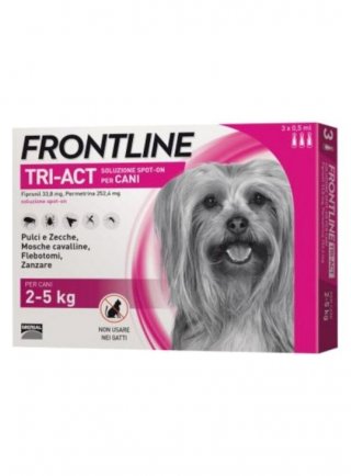 FRONTLINE TRI-ACT Spot-on Cani Molto Piccoli/Toy Tg.XS 2-5Kg 3pip