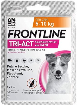 FRONTLINE TRI-ACT Spot-on Cani Tg.S 5-10Kg 1pipetta
