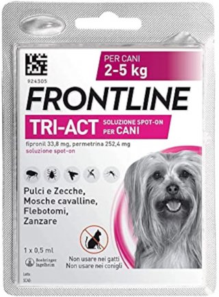 FRONTLINE TRI-ACT Spot-on Cani Tg.XS 2-5Kg 1pipetta