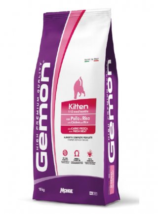 Gemon Kitten Pollo e Riso 10Kg - gatto