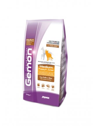 Gemon Puppy Junior All Breeds Pollo & Riso 15Kg - cane