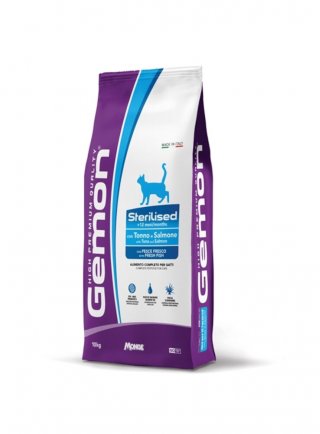 Gemon Sterilized Tonno e Salmone 10Kg - gatto