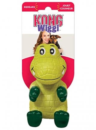 KONG Wiggi Alligatore Large con squeaker 20 cm