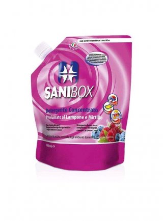 Detergente SANIBOX 1000 ML LAMPONE E MIRTILLO
