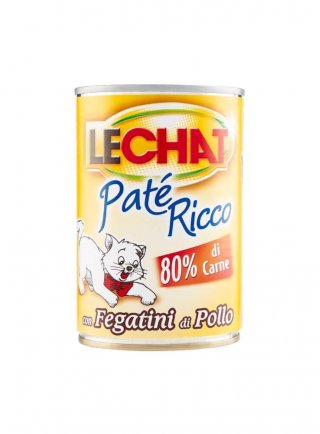 Lechat patè RICCO fegato pollo 400g - gatto