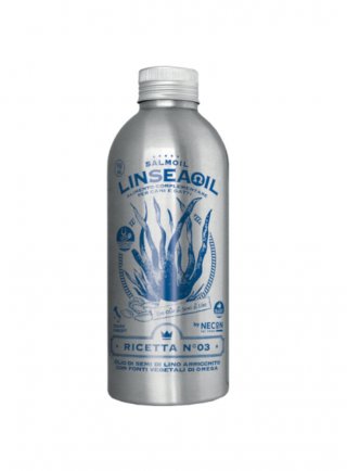 LINSEAOIL RICETTA n.3 250ml - olio di semi di lino con fonti vegetali di omega "100% Vegan"