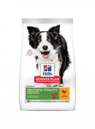 SP Canine ADULT 7+ Youthful Vitality Medium Chicken & Rice 2,5kg cs (604328 - 605272)