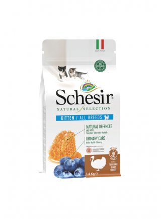 COD.2900100 SCHESIR CAT NATURAL SELEC. KITTEN TACCHINO 350g