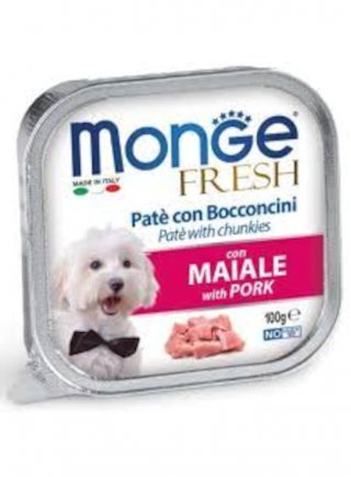 Monge Fresh maiale 100g vaschetta - cane