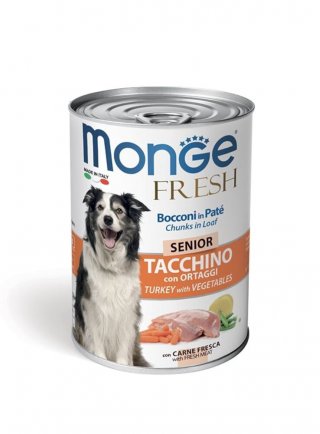 Monge Fresh SENIOR Tacchino con ortaggi 400g - cane