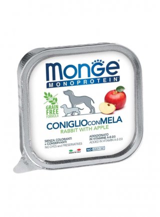 Monge FRUIT Coniglio e mela monoproteico 150g vaschetta - cane