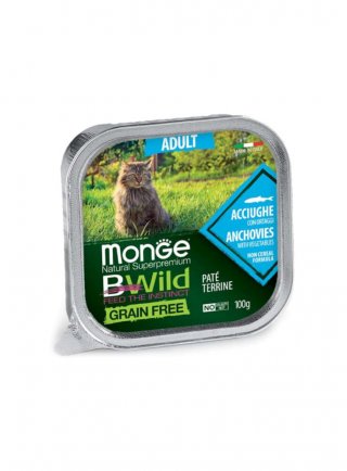 Monge Grain Free Bwild Adult 100g vaschetta - gatto