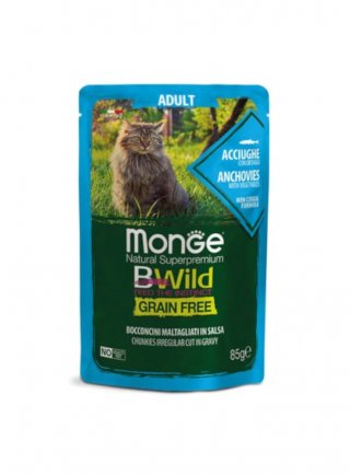 Monge Grain Free Bwild Adult con Ortaggi 85g - gatto
