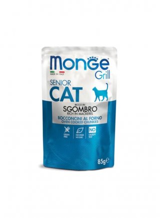 Monge GRILL Senior SGOMBRO 85g busta - gatto