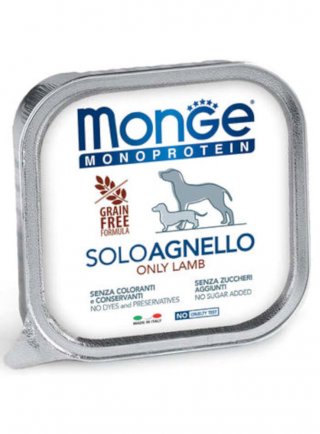 Monge SOLO Agnello monoproteico 150g vaschetta - cane