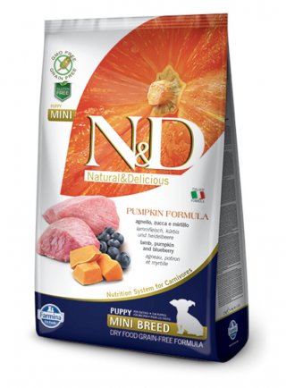 N&D FA Pumpkin Canine - Zucca & Agnello & Mirtillo Puppy Mini