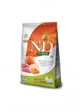 N&D FA Pumpkin Canine - Zucca & Cinghiale & Mela Adult Mini