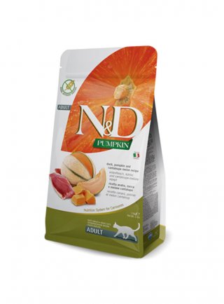 N&D FA PUMPKIN feline - ZUCCA & ANATRA & MELONE ADULT 300g