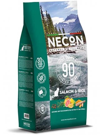 NECON NATURAL WELLNESS ADULT SALMONE E RISO 1,5Kg - gatto