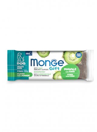 Monge GIFT FRUIT BARS maiale e kiwi 100g - cane