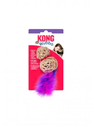 KONG Wubba Wicker gioco gatto ass. 16 cm