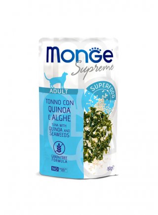 MONGE BUSTE SUPREME ADULT tonno quinoa alghe 80g - gatto