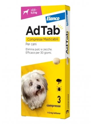 ADTAB 3CPR 112mg CANI 2,5-5,5Kg