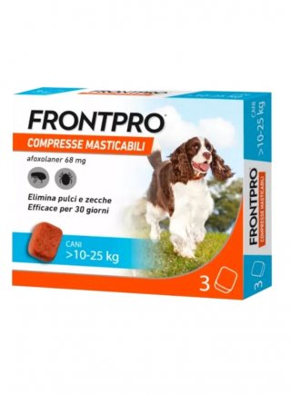 FRONTPRO 68mg CANI >10-25Kg 3cpr mast.