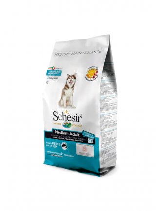 SCHESIR DOG DRY MEDIUM PESCE 3Kg