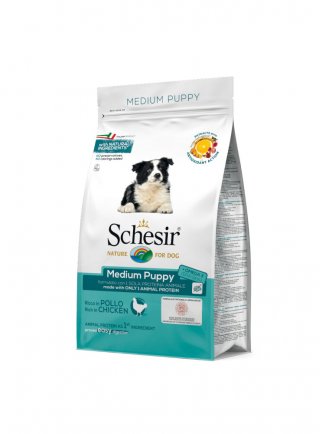 SCHESIR DRY DOG MEDIUM PUPPY POLLO 3Kg