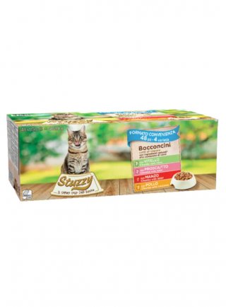 COD.1043197 STUZZY CAT BOCCONCINI FARM multipack 48x85g