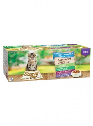 COD.1043198 STUZZY CAT BOCCONCINI STERIL multipack 48x85g