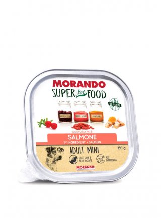 MORANDO ADULT MINI patè SALMONE 150g Superfood - cane