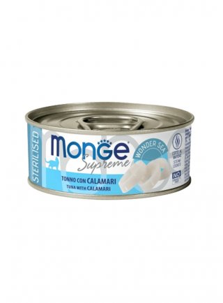 Monge SUPREME STERIL Tonno Calamari lattina 80g - gatto