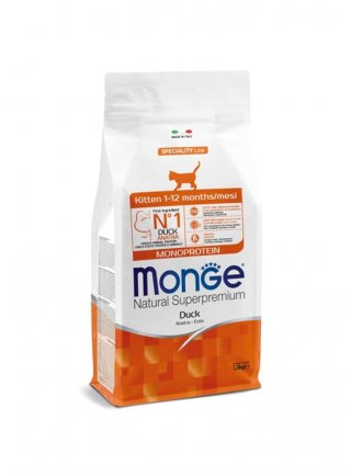 Monge KITTEN SPECIALITY Anatra Monoprotein 400g - gatto